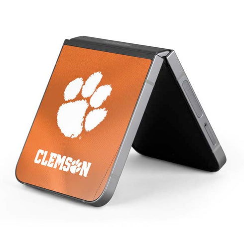 Clemson University Orange Jersey Galaxy Z Flip6 Skin